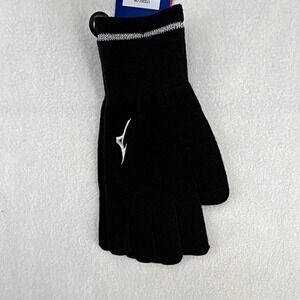 Mizuno Breath Thermo Heat Generating Men's Black Knit Golf Glove L/XL